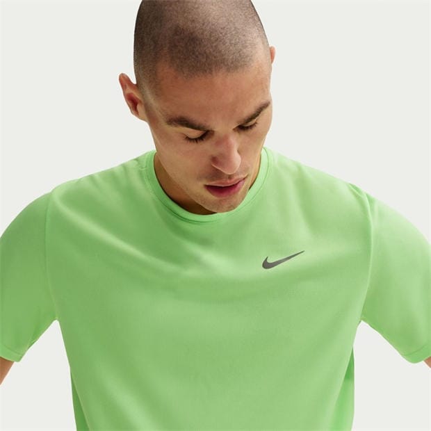 Lime Blast - Nike - DriFit Miler Running Top Mens