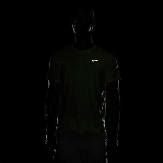 Lime Blast - Nike - DriFit Miler Running Top Mens
