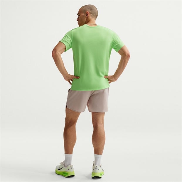 Lime Blast - Nike - DriFit Miler Running Top Mens