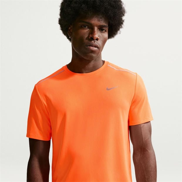 Total Orange - Nike - DriFit Miler Running Top Mens