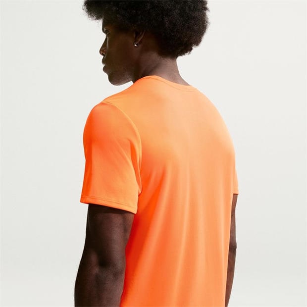Total Orange - Nike - DriFit Miler Running Top Mens