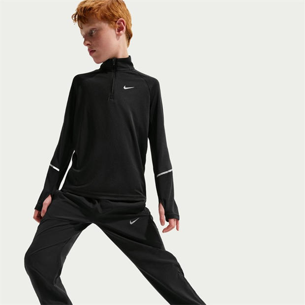 Black/Reflectiv - Nike - Kids' Miler Woven Tracksuit Bottoms