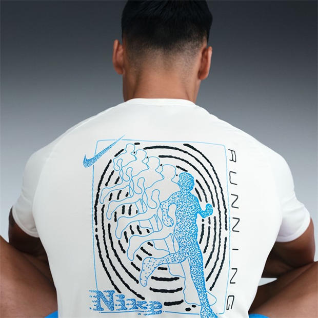 Sail - Nike - Men's Stride Energy Short Sleeve Running T-Shirt
