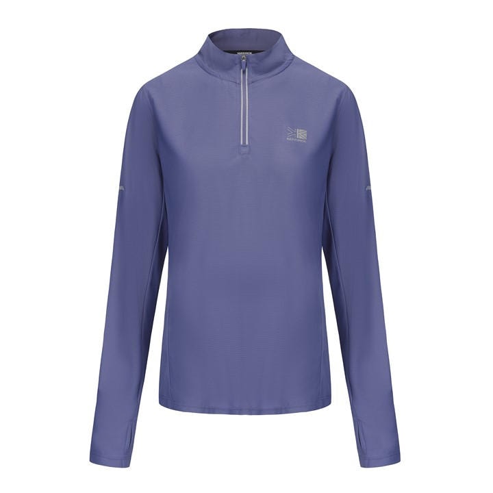 Karrimor Longsleeve quarter Zip Top Ladies - Purple