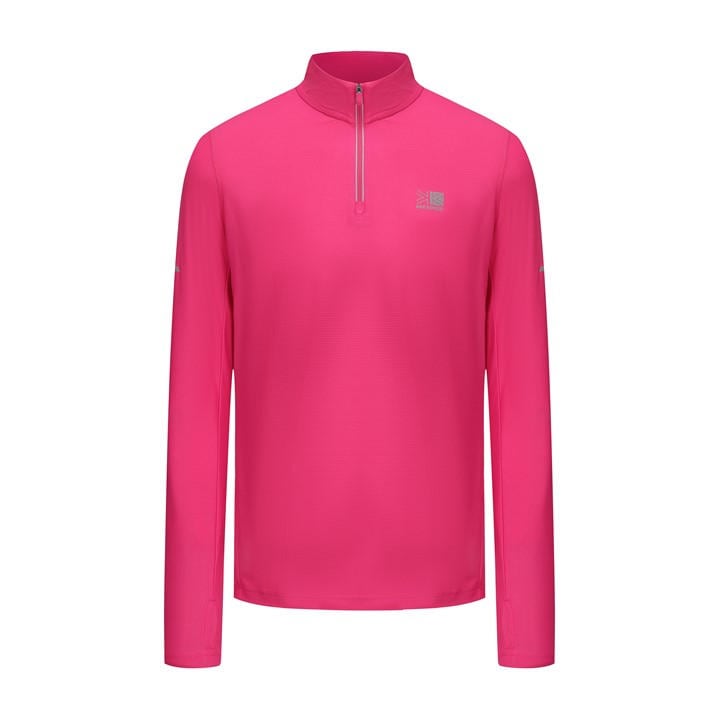 Karrimor Women's Pink Longsleeve 1/4 Zip Top in Size 14, Sports Direct