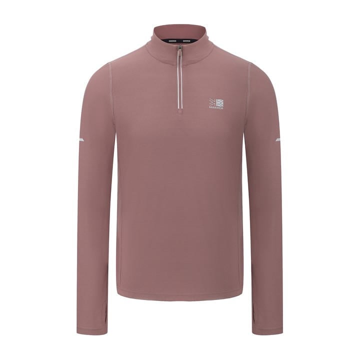 Karrimor Women's Pink Longsleeve 1/4 Zip Top in Size 8, Sports Direct