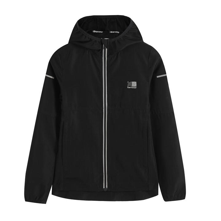 Karrimor  Kids Black Run Long Sleeve Performance Running Jacket in Size 13 - 14 Years, Sports Direct