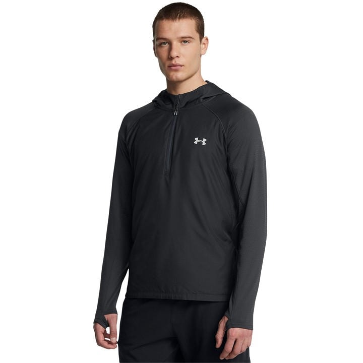 Under Armour Men's Grey Trail Run Performance Hoodie in Size 2XL, Sports Direct