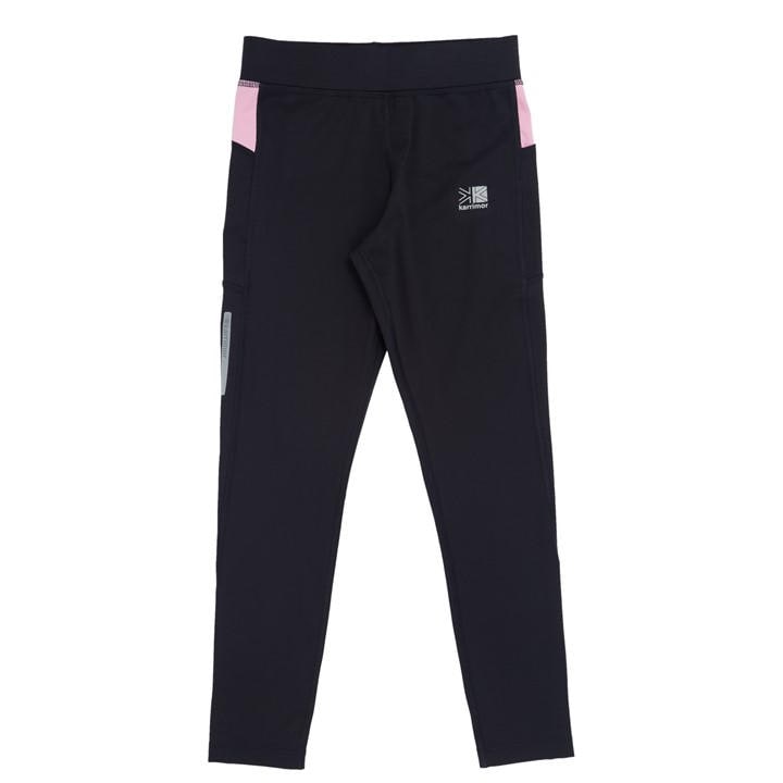 Karrimor Girls Black Run Tights  in Size 7 - 8 Years, Sports Direct