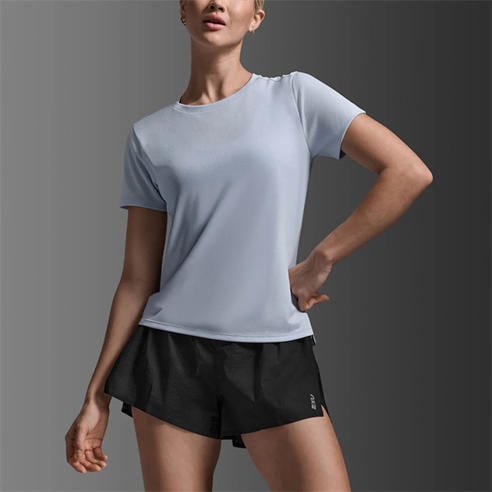 2XU - Women's Aero Mesh Short Sleeve Performance Running Top
