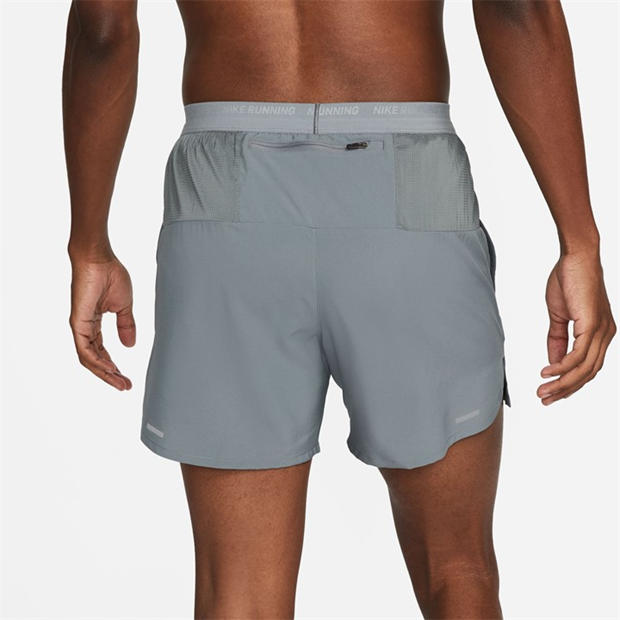 Smoke Grey - Nike - Stride Men's Dri-FIT 5 Brief-Lined Running Shorts