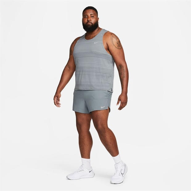 Smoke Grey - Nike - Stride Men's Dri-FIT 5 Brief-Lined Running Shorts
