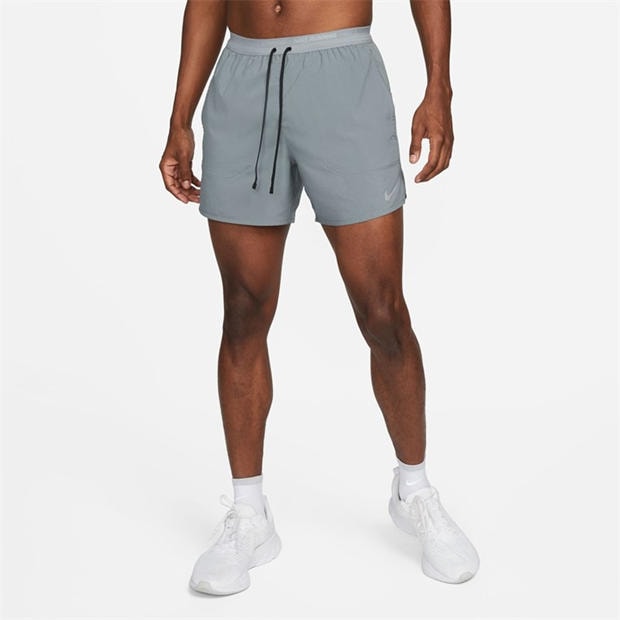 Smoke Grey - Nike - Stride Men's Dri-FIT 5 Brief-Lined Running Shorts