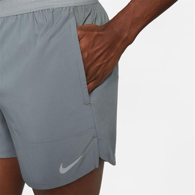 Smoke Grey - Nike - Stride Men's Dri-FIT 5 Brief-Lined Running Shorts