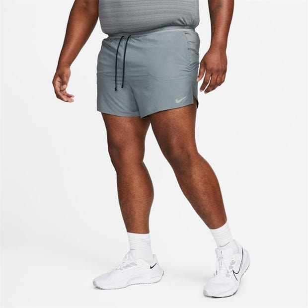 Smoke Grey - Nike - Stride Men's Dri-FIT 5 Brief-Lined Running Shorts