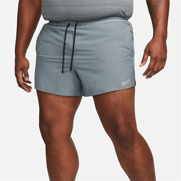 Smoke Grey - Nike - Stride Men's Dri-FIT 5 Brief-Lined Running Shorts