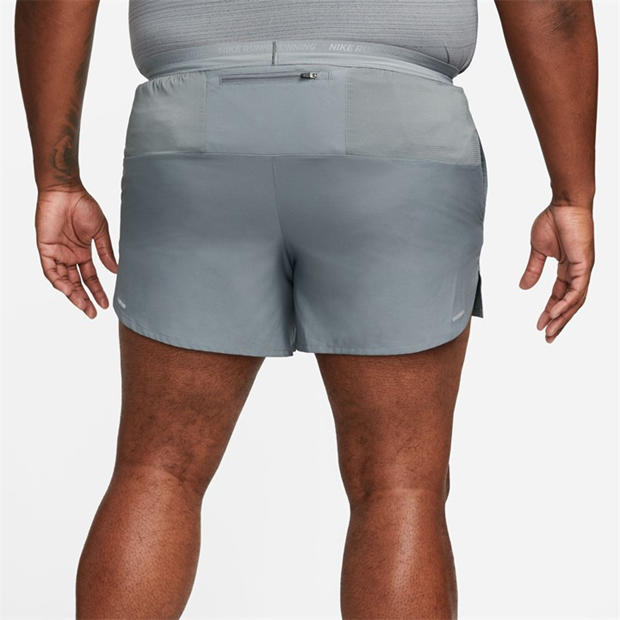 Smoke Grey - Nike - Stride Men's Dri-FIT 5 Brief-Lined Running Shorts