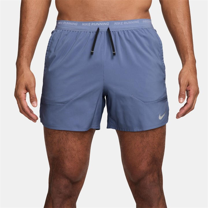 Nike Men' Blue Stride Dri-Fit 5 Brief-Lined Running Shorts in Size S, Sports Direct