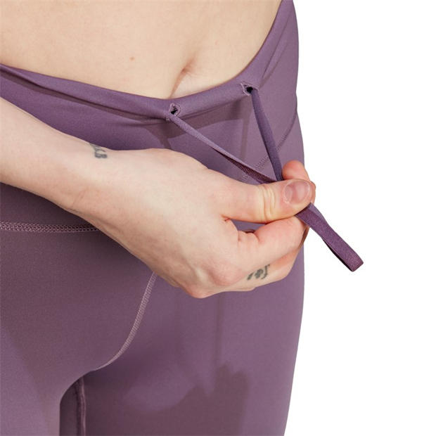 Shadow Violet - adidas - Women's Dailyrun 3S 7/8 Performance Running Tights
