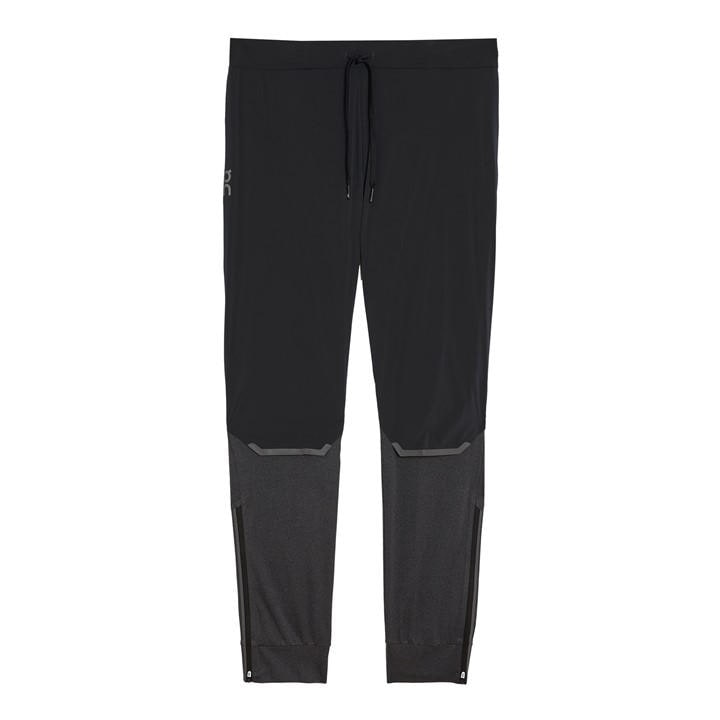 On Men's Black Performance Tracksuit Bottom in Size L, Sports Direct