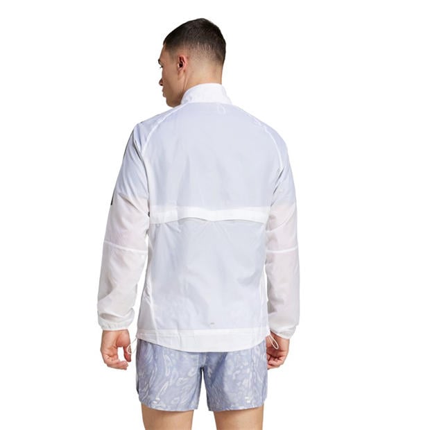 White - adidas - Men's OTR 3S Performance Running Jacket