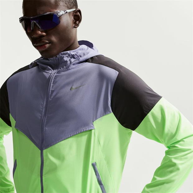 Purple/Blk/Lime - Nike - Mens Nike Windrun Jacket