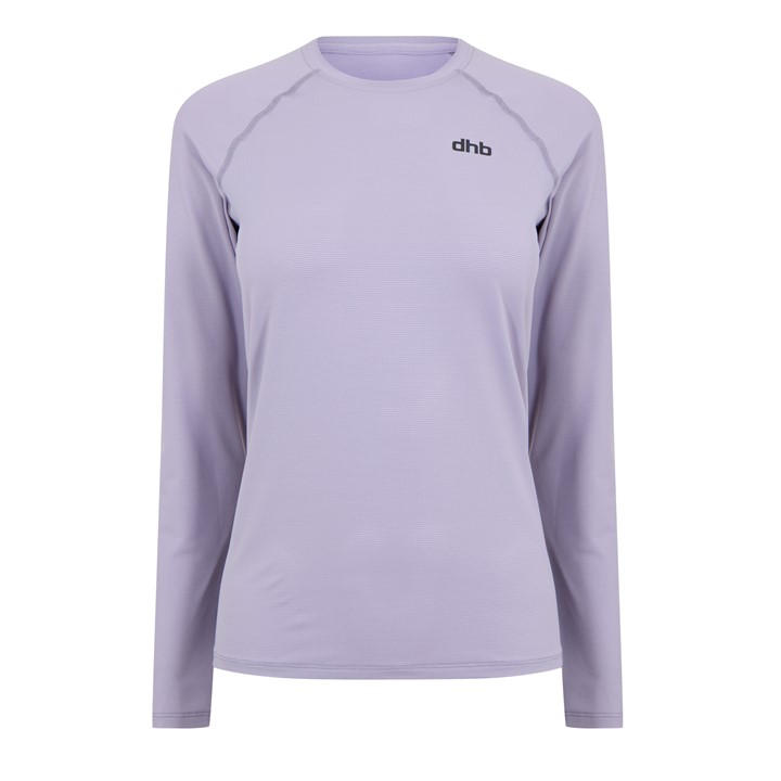Dhb Women's Grey Aeron Long Sleeve Top 2.0 in Size 6, Sports Direct