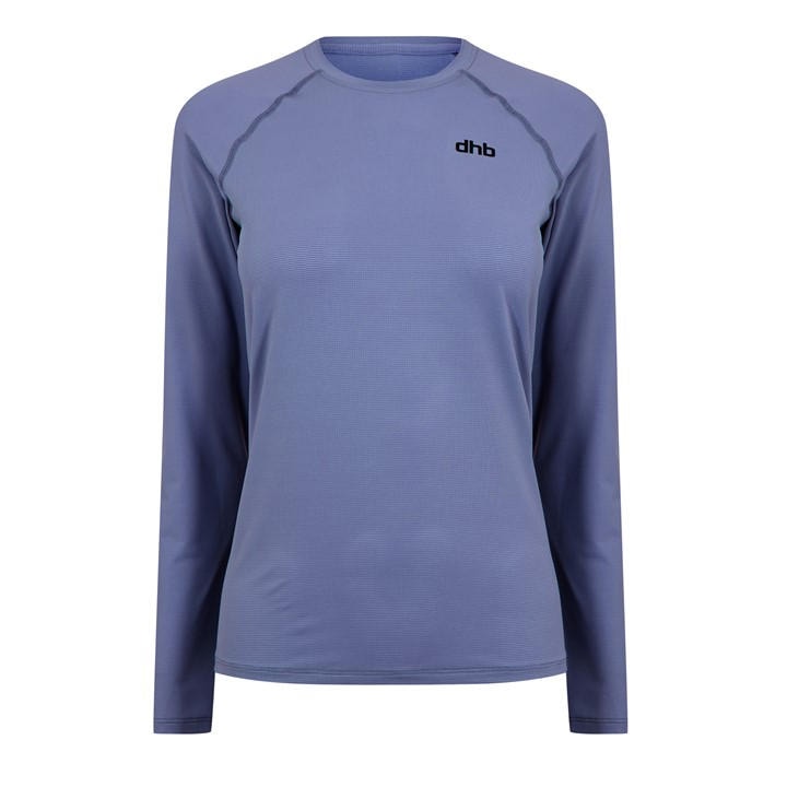 Dhb Women's Blue Aeron Long Sleeve Top 2.0 in Size 6, Sports Direct