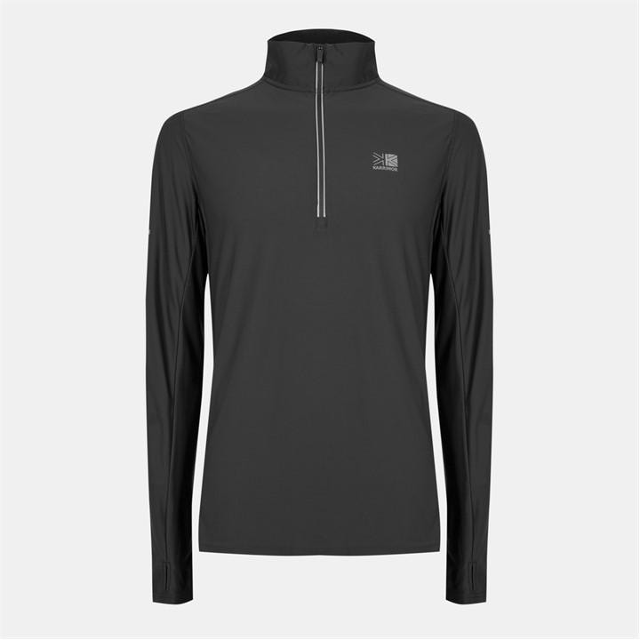 Karrimor Men's Grey Long Sleeve 1/4 Zip Top in Size XL, Sports Direct