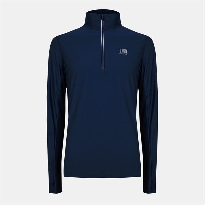 Karrimor Men's Blue Long Sleeve 1/4 Zip Top in Size XL, Sports Direct
