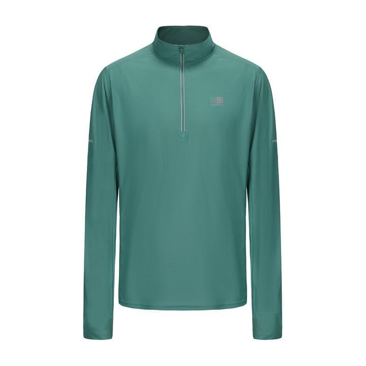Karrimor Men's Green Long Sleeve 1/4 Zip Top in Size XL, Sports Direct