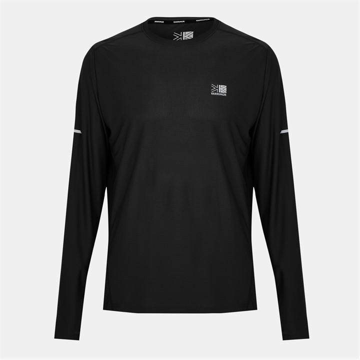 Karrimor Men's Black Long Sleeve Run T Shirt in Size XL, Sports Direct