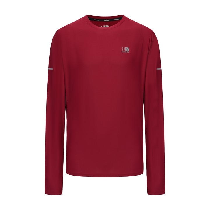 Karrimor Men's Red Long Sleeve Run T Shirt in Size XL, Sports Direct