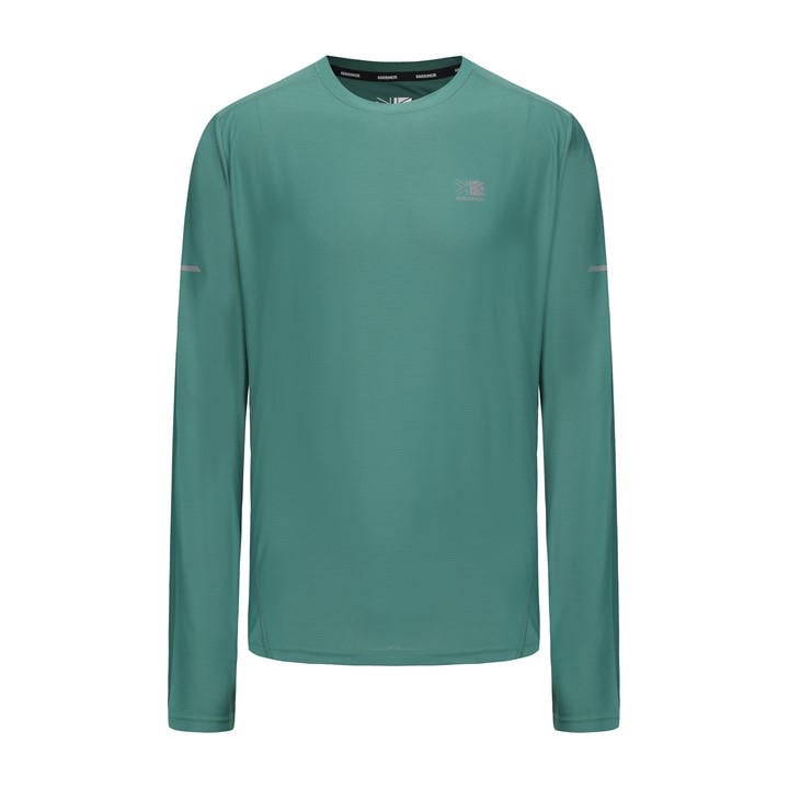 Karrimor Men's Green Long Sleeve Run T Shirt in Size XL, Sports Direct