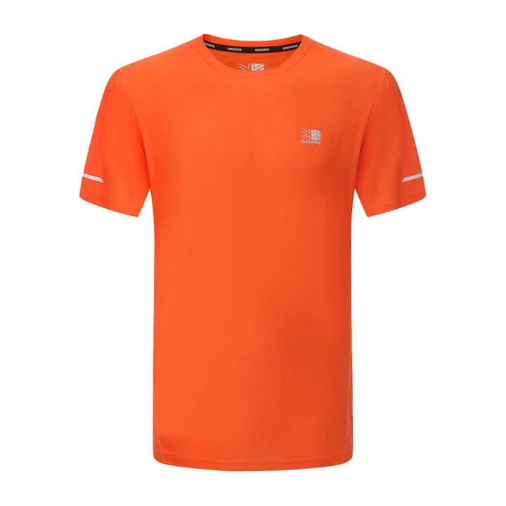 Karrimor Men's Orange Run Short Sleeve T Shirt in Size M, Sports Direct
