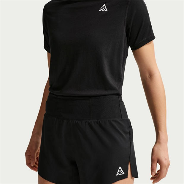 Black/White - Nike - Women's Performance Running Shorts