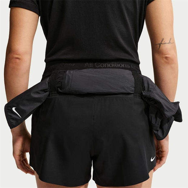 Black/White - Nike - Women's Performance Running Shorts
