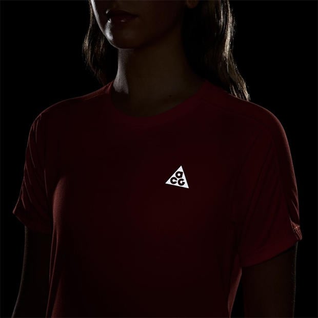 Crimson/White - Nike - Women's Short Sleeve Running T-Shirt