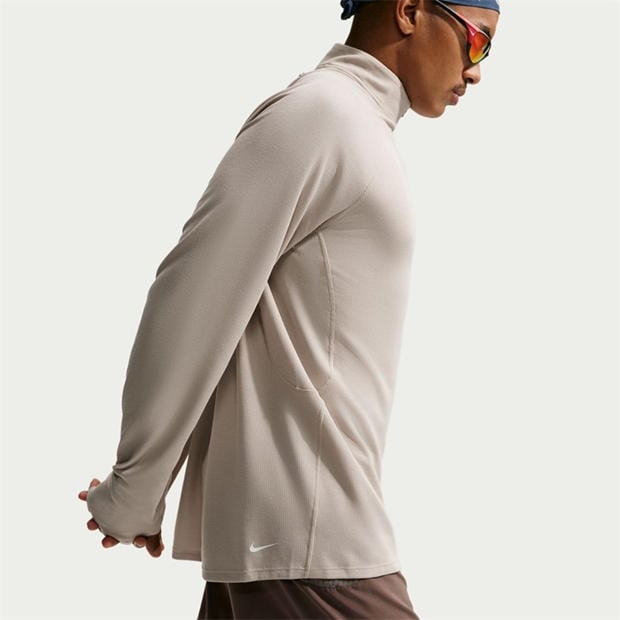 Cream/White - Nike - Men's Trail Long Sleeve Running Top