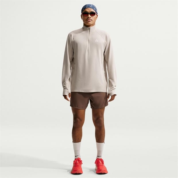 Cream/White - Nike - Men's Trail Long Sleeve Running Top