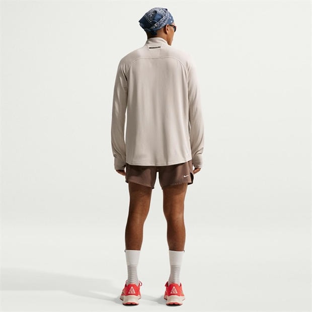 Cream/White - Nike - Men's Trail Long Sleeve Running Top