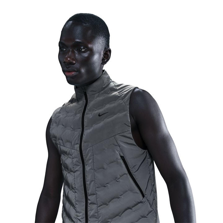 Nike Men's Silver Performance Running Vest in Size M, Sports Direct