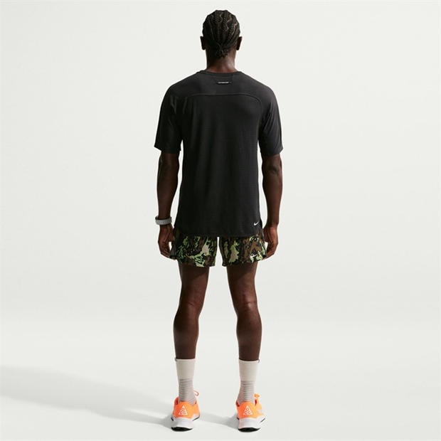 Black/White - Nike - Men's Short Sleeve Running T-Shirt