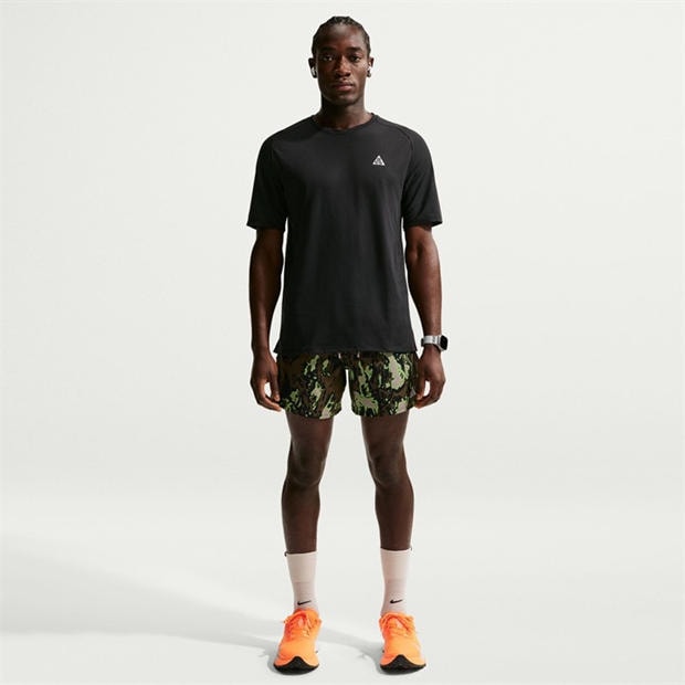 Black/White - Nike - Men's Short Sleeve Running T-Shirt