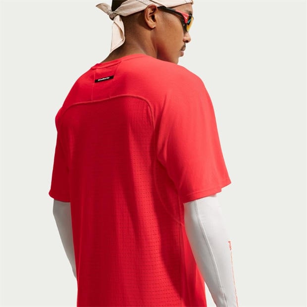 Crimson/White - Nike - Men's Short Sleeve Running T-Shirt