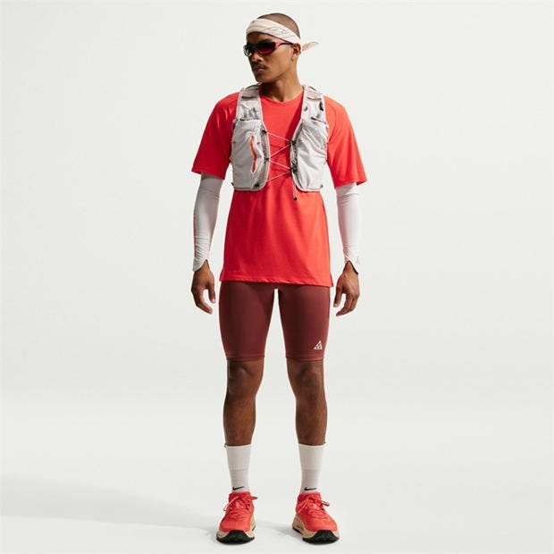 Crimson/White - Nike - Men's Short Sleeve Running T-Shirt