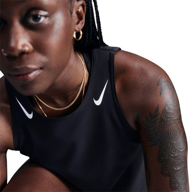 Black/White - Nike - Women's AeroSwift Running Vest