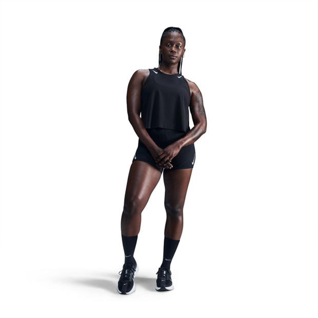 Black/White - Nike - Women's AeroSwift Running Vest