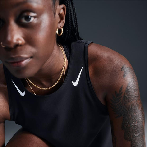 Black/White - Nike - Women's AeroSwift Running Vest