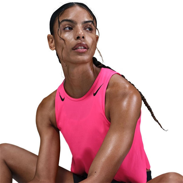 Pink/Black - Nike - Women's AeroSwift Running Vest